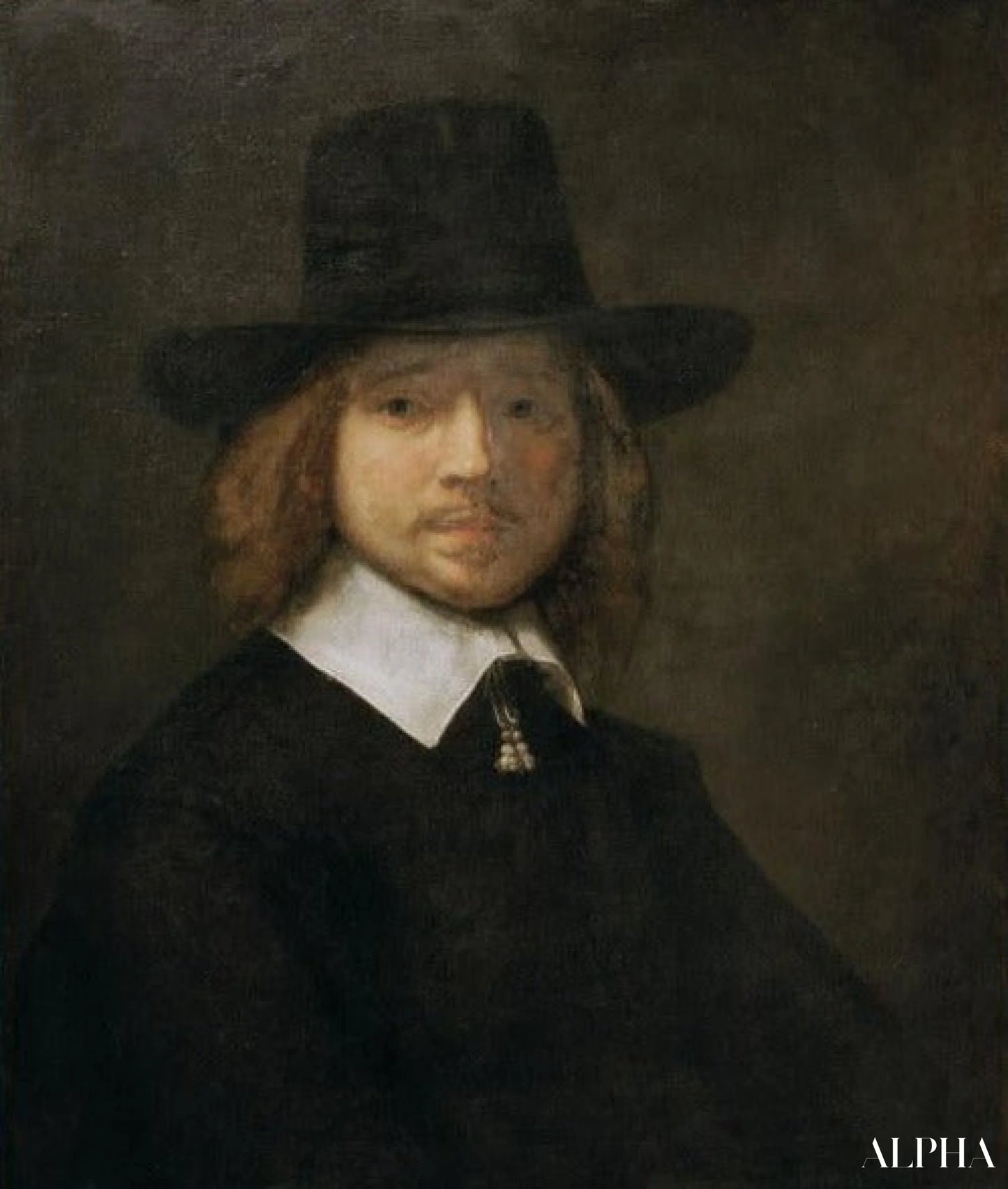 Cercle, portret van een gentleman - Rembrandt van Rijn - Reproducties van schilderijen en hoogwaardige schilderijen