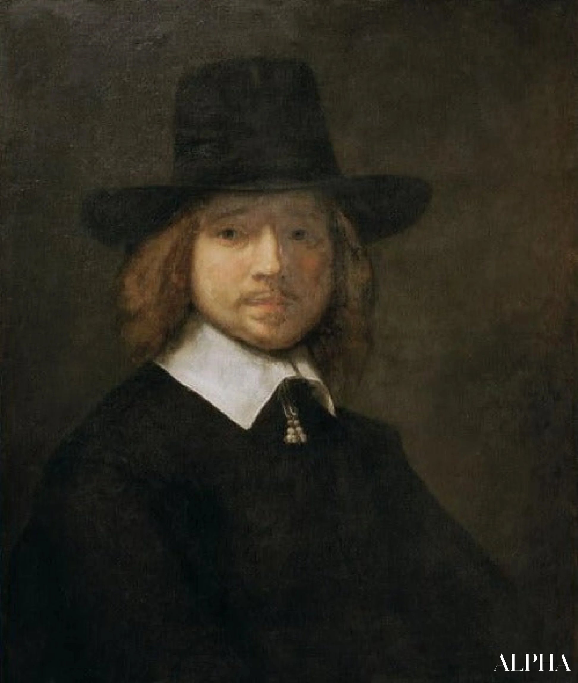 Cercle, portret van een gentleman - Rembrandt van Rijn - Reproducties van schilderijen en hoogwaardige schilderijen