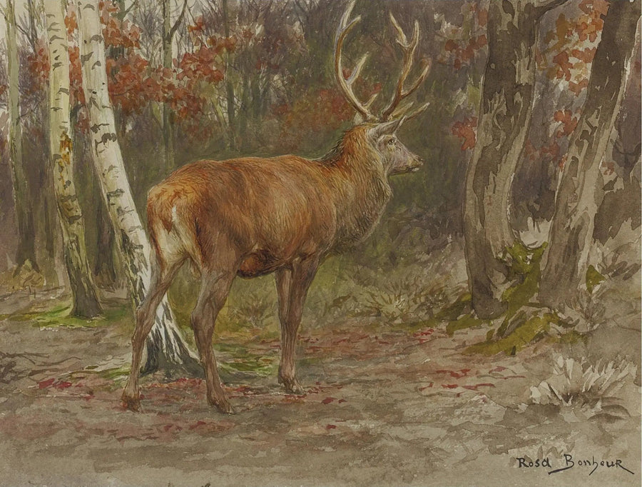 Waakzame hert - Rosa Bonheur
