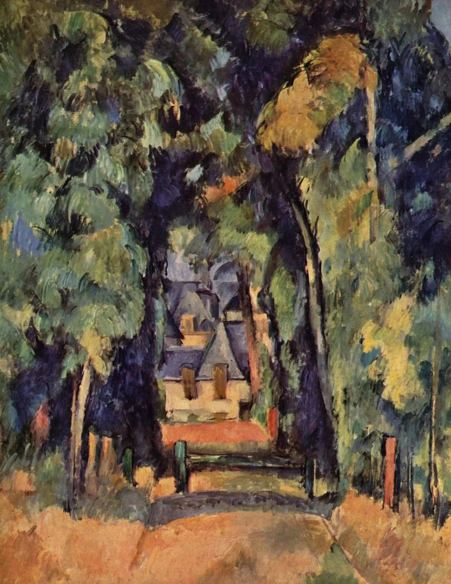 De laan in Chantilly - Paul Cézanne