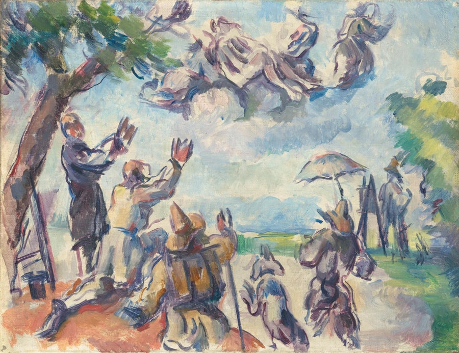 Apothéose de Delacroix 1890–1894 de Paul Cézanne au musée d’Orsay – reproduction peinture à l’huile sur toile