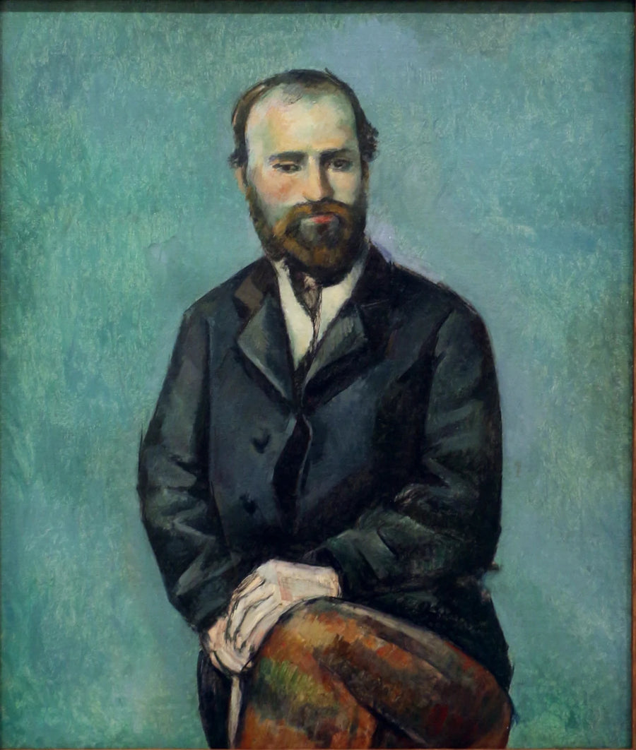 Portret van de kunstenaar, naar een foto - Paul Cézanne