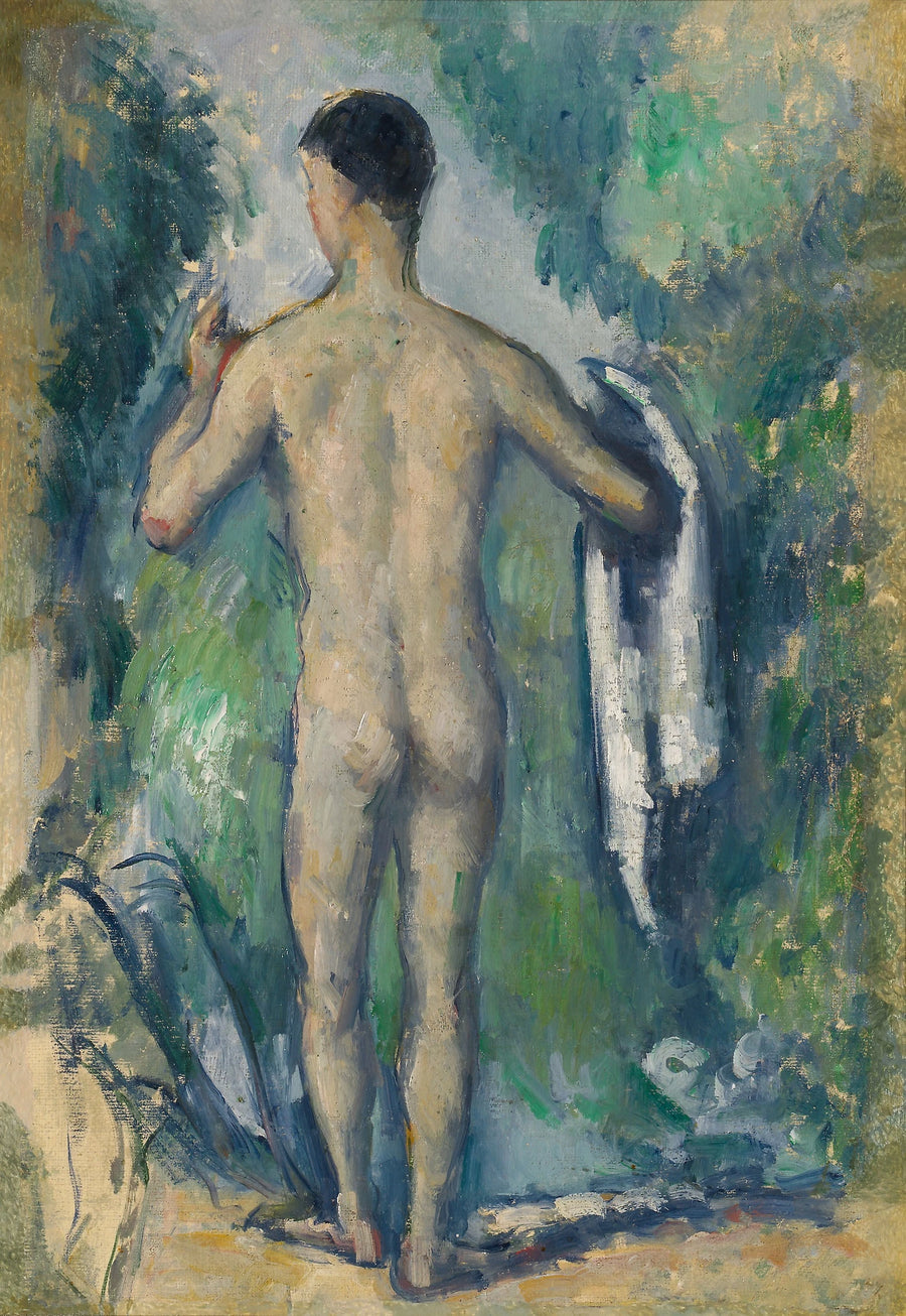 Staande zwemmer, gezien van achteren - Paul Cézanne