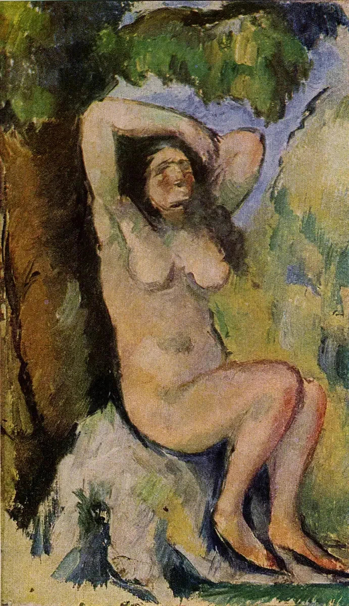 Zittende Badende - Paul Cézanne