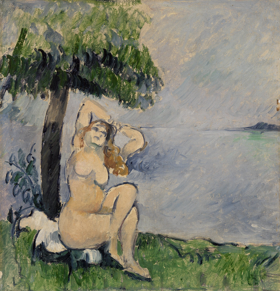 Badende aan de zee - Paul Cézanne