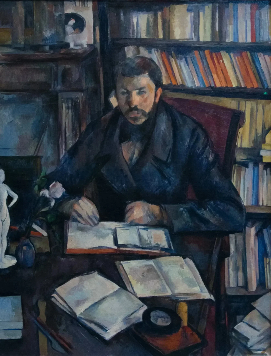 Portret van Gustave Geffroy - Paul Cézanne