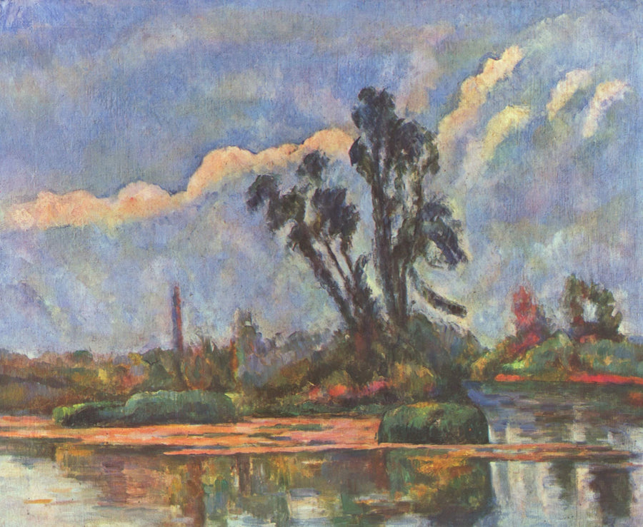 Oever van de Oise - Paul Cézanne