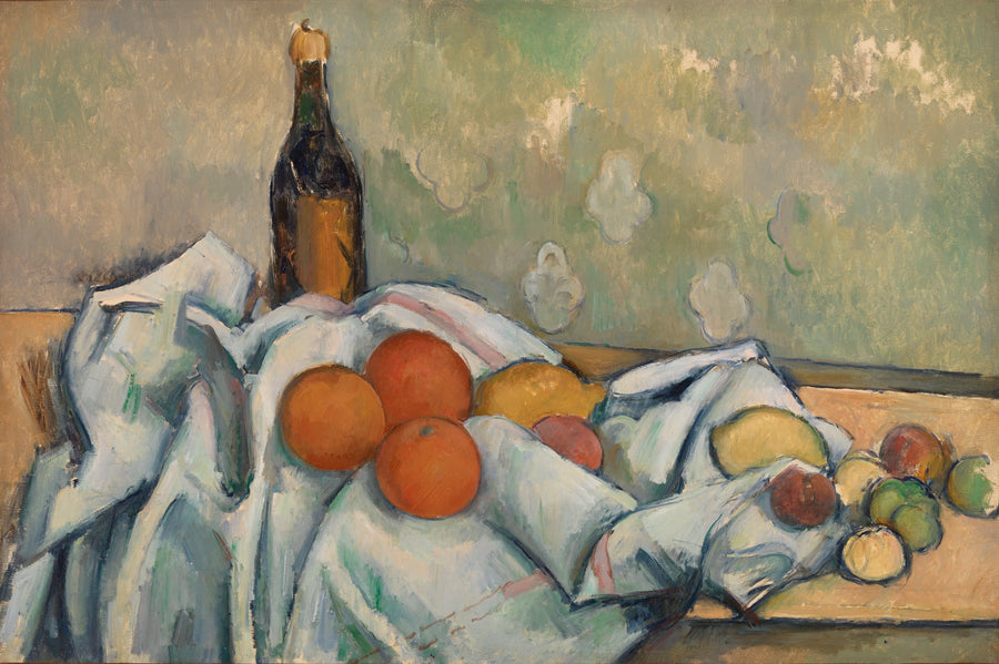Fles en fruit - Paul Cézanne