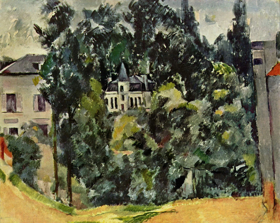 Kasteel in de omgeving van Parijs - Paul Cézanne
