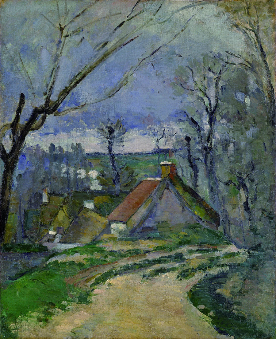 Boerderijen in Auvers-sur-Oise - Paul Cézanne