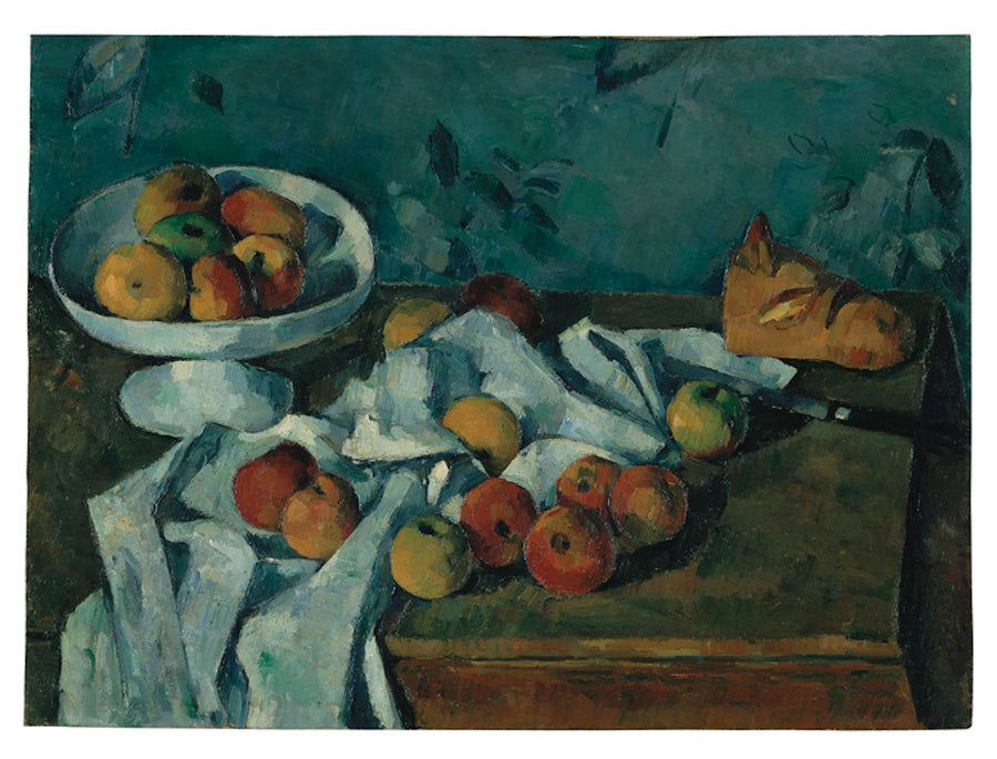 Compotier, appels en een broodje - Paul Cézanne