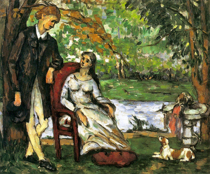 Het gesprek, 1872 -1873 - Paul Cézanne