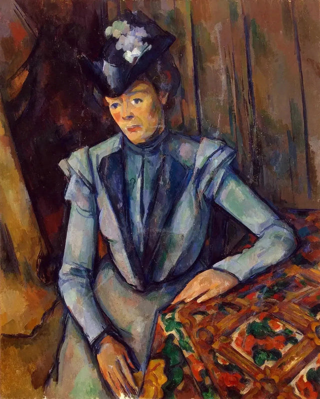 De Dame in Blauw, circa 1900-1904--- Paul Cézanne