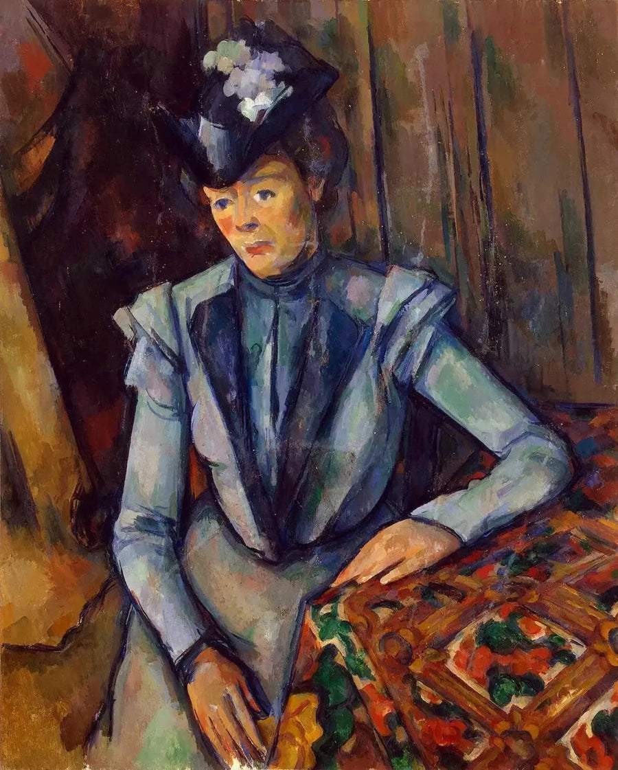 De Dame in het blauw - Paul Cézanne