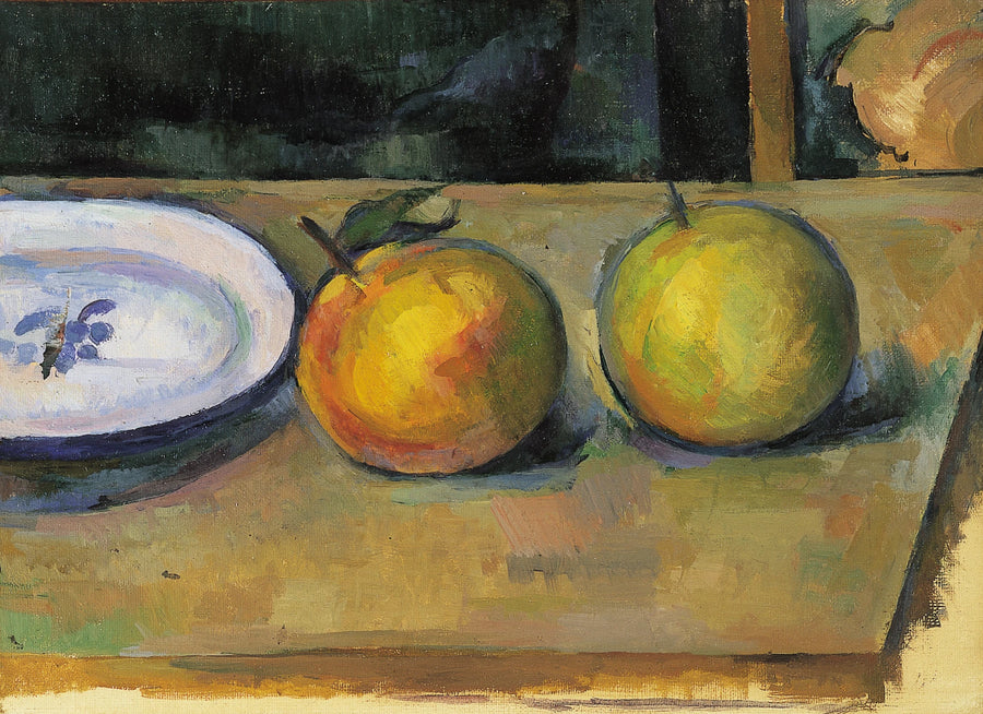Twee appels op een tafel - Paul Cézanne