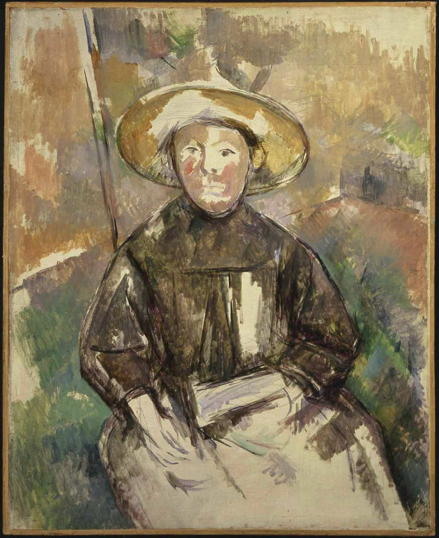 Kind met een Strohoed - Paul Cézanne