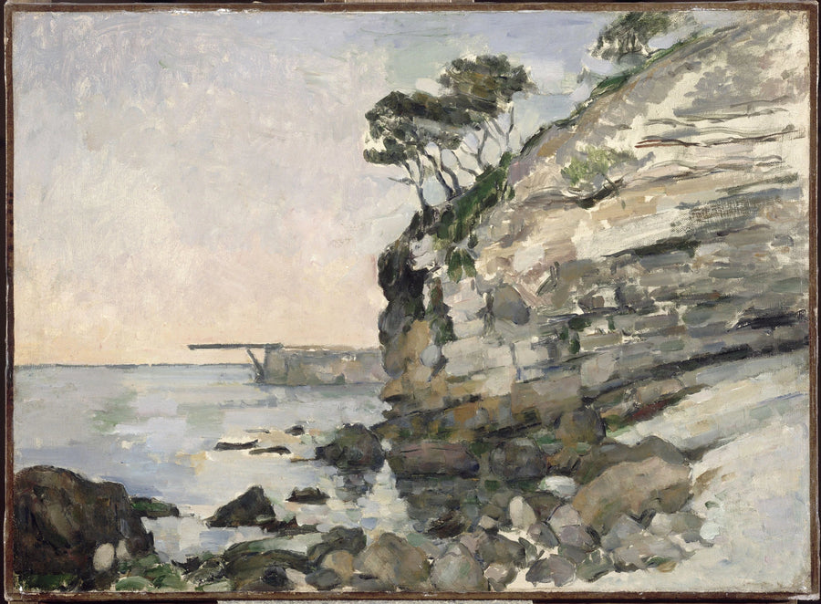 L'Estaque, avondlicht effect - Paul Cézanne