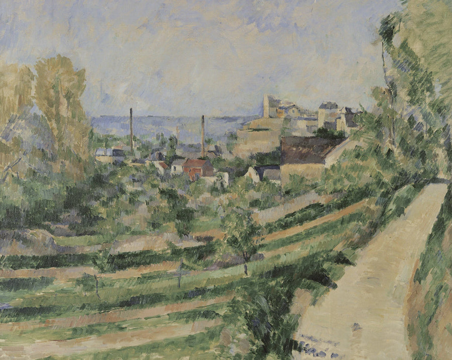 L'Estaque, het dorp en de zee - Paul Cézanne