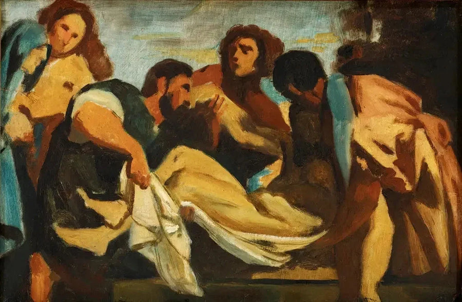 Pietà, naar Titian - Paul Cézanne