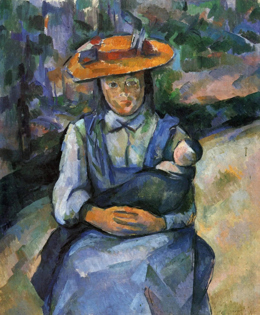 Meisje met pop - Paul Cézanne
