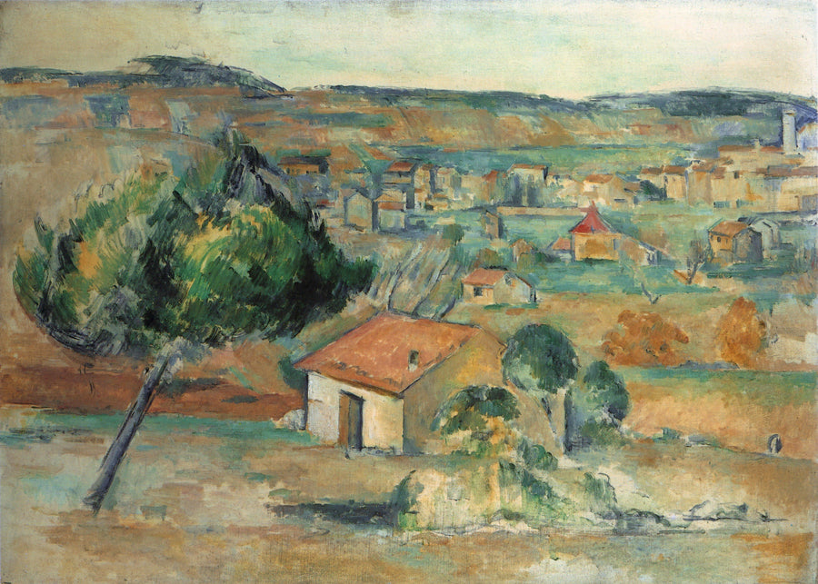 Gardanne gezien vanaf de Claou - Paul Cézanne