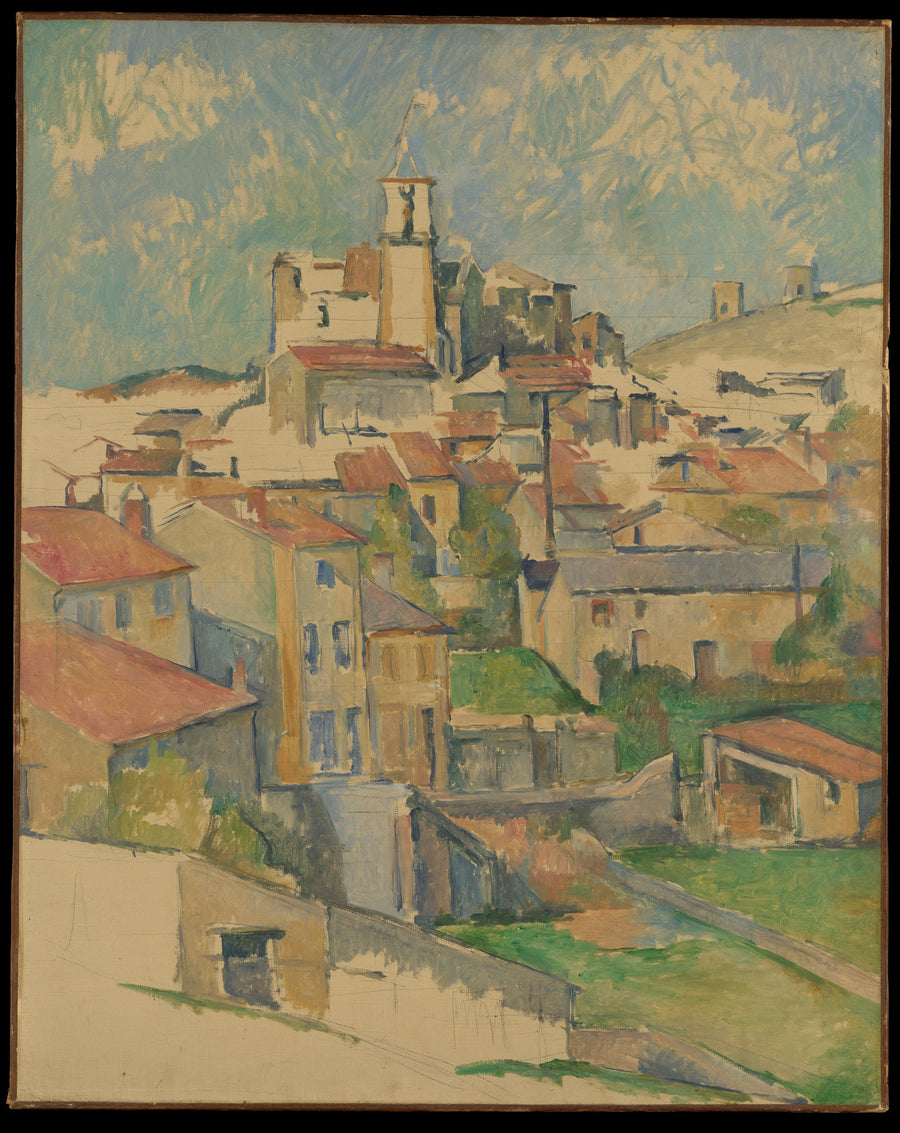 Gardanne (verticale weergave) - Paul Cézanne