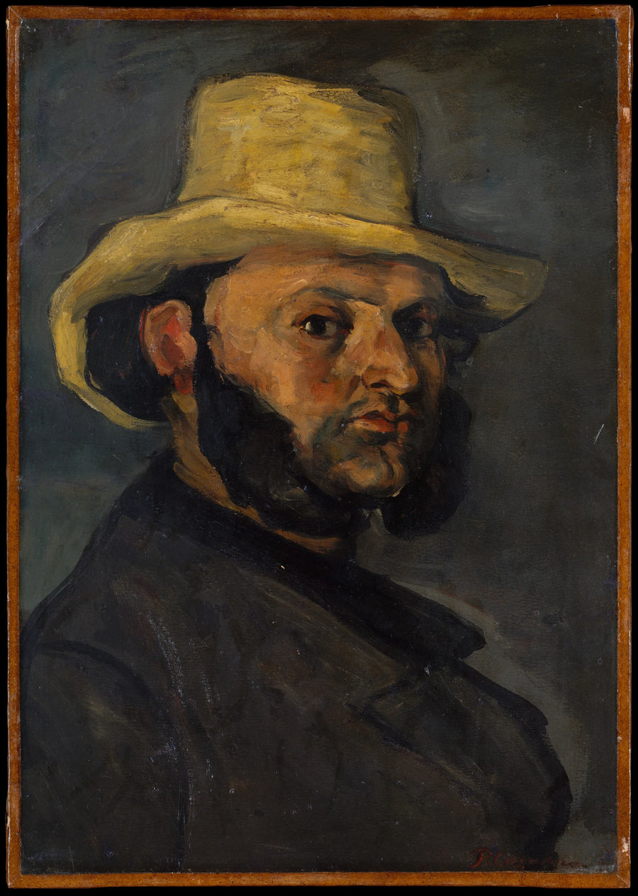 De man met de strohoed - Paul Cézanne