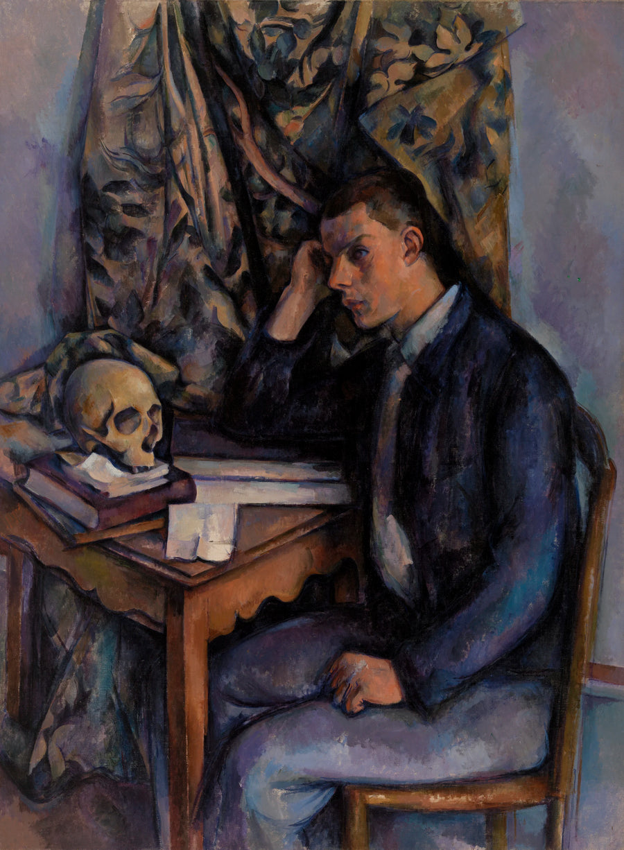 Jonge man met schedel - Paul Cézanne