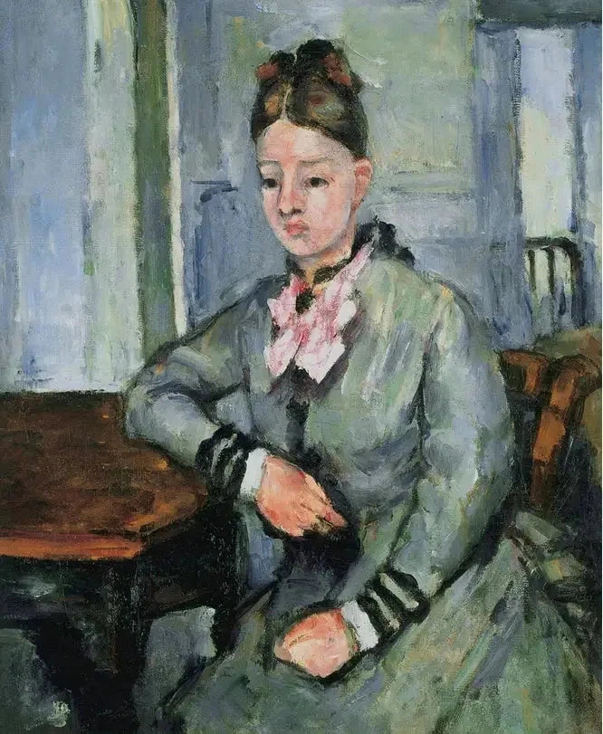 Mevrouw Cézanne leunend - Paul Cézanne