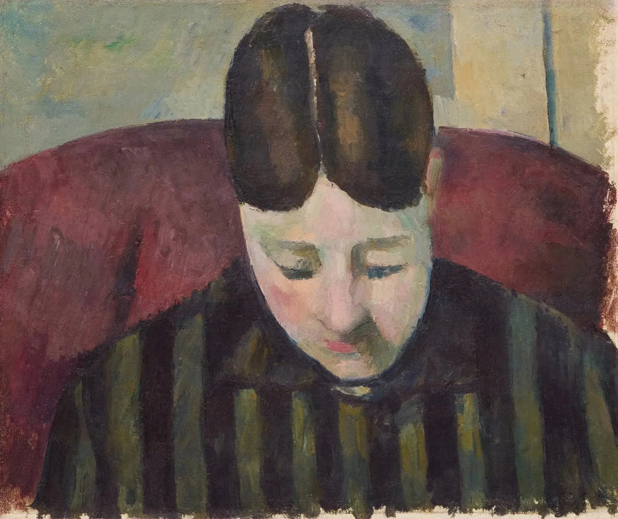 Portret van Madame Cézanne - Paul Cézanne