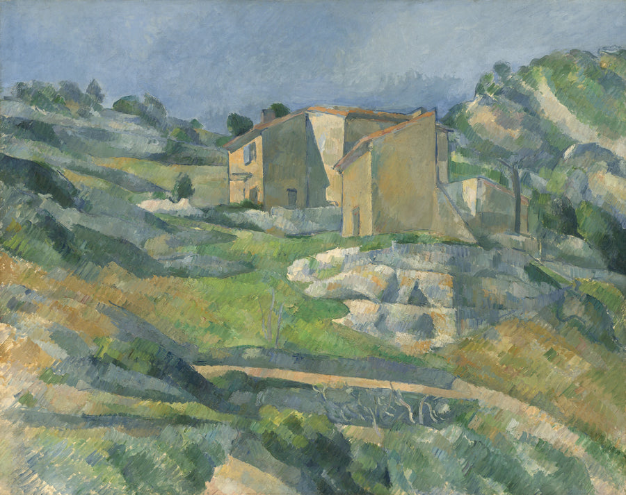 Huizen in Provence: De vallei van Riaux nabij l'Estaque - Paul Cézanne
