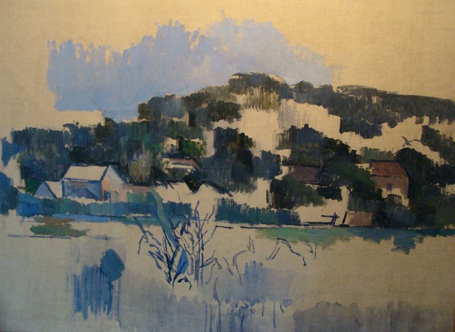 Huizen op de heuvel - Paul Cézanne