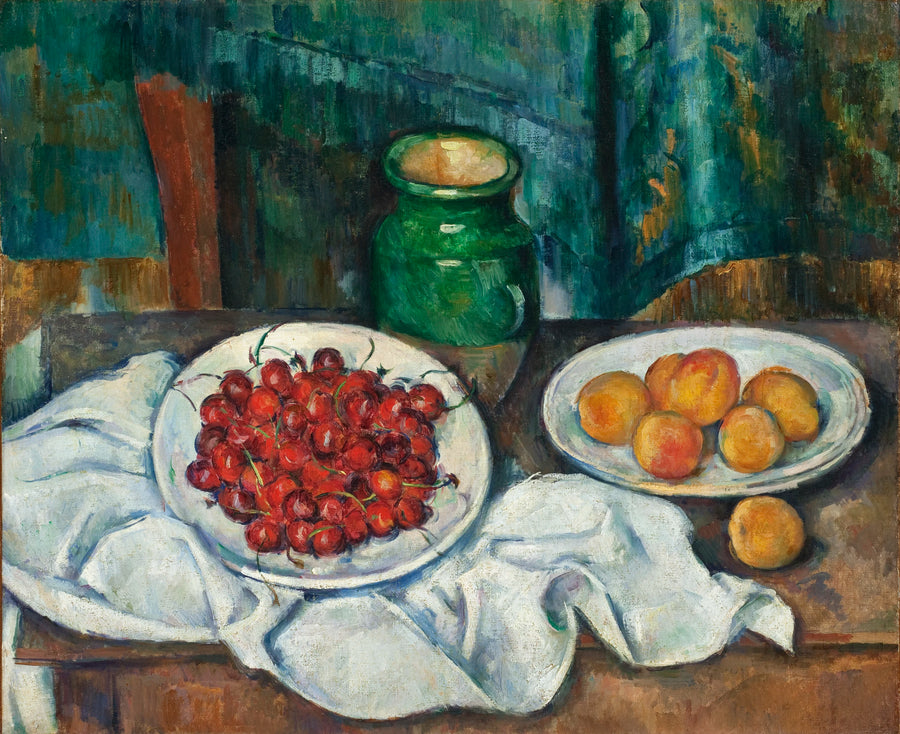 Stilleven met een schaal kersen - Paul Cézanne