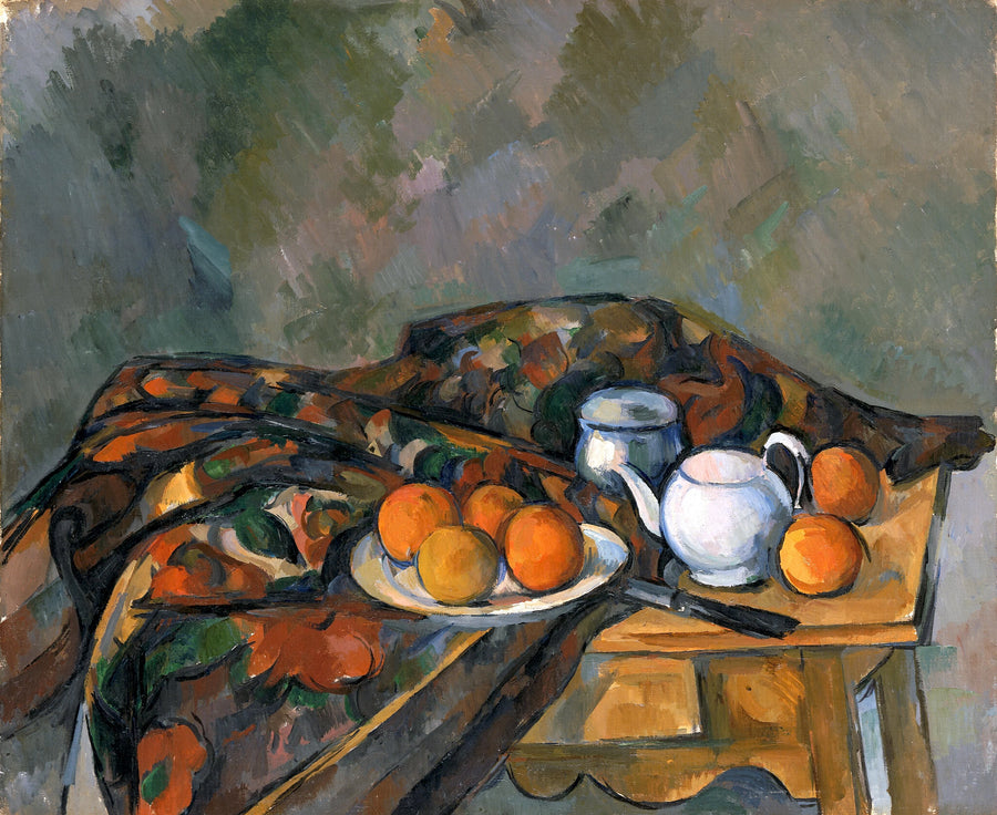 Stilleven met theepot - Paul Cézanne