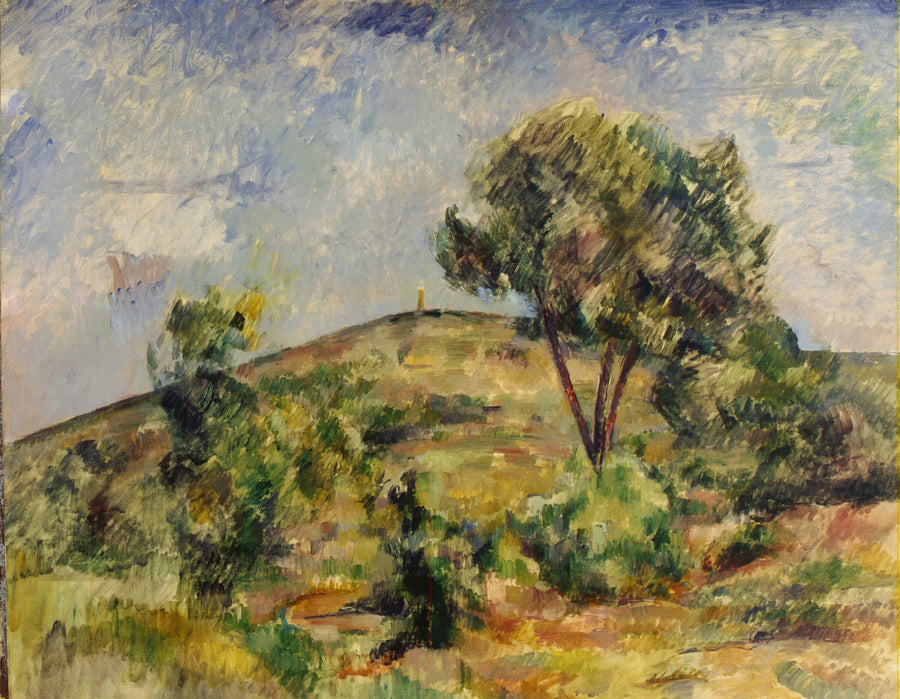 Landschap nabij Aix met de toren van Caesar - Paul Cézanne