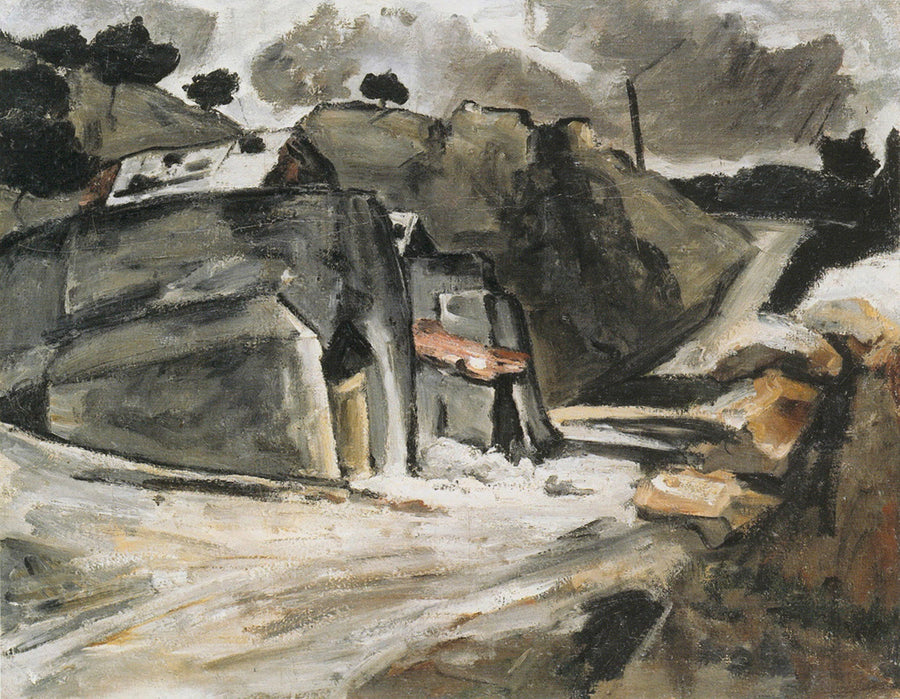 Provençaals landschap (Rotsen bij l'Estaque) - Paul Cézanne