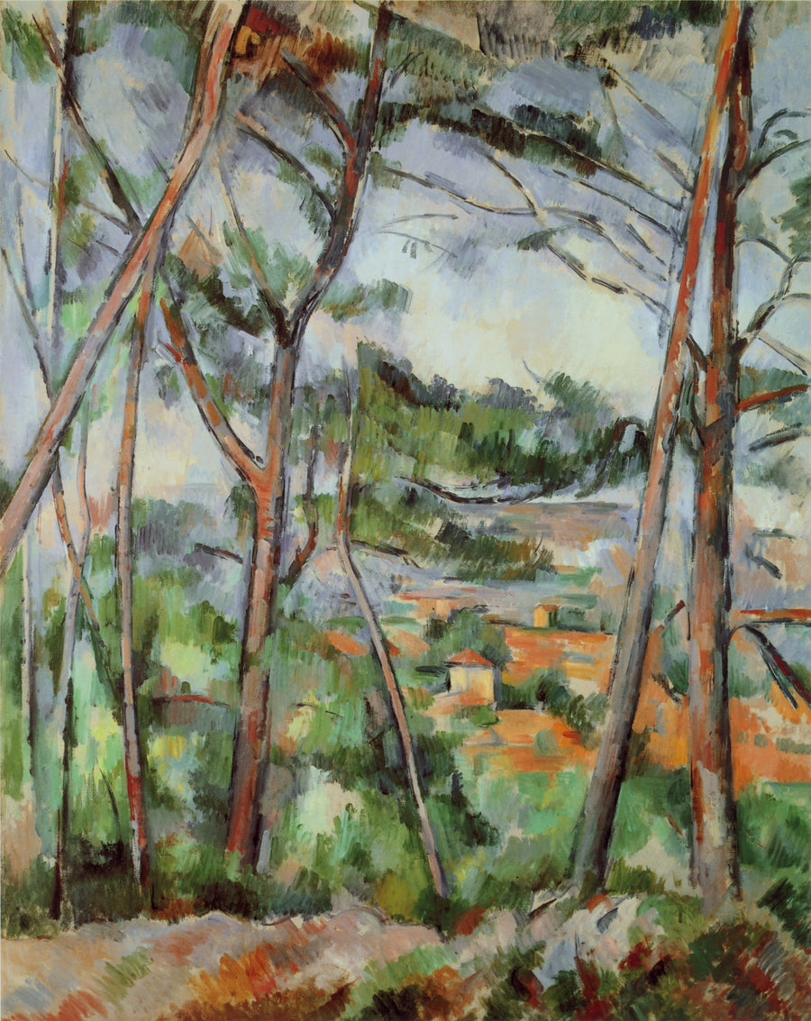 Landschap rond Aix (de vlakte van de Arc) - Paul Cézanne