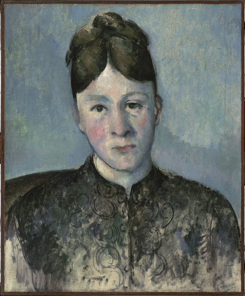 Portret van Madame Cézanne - Paul Cézanne