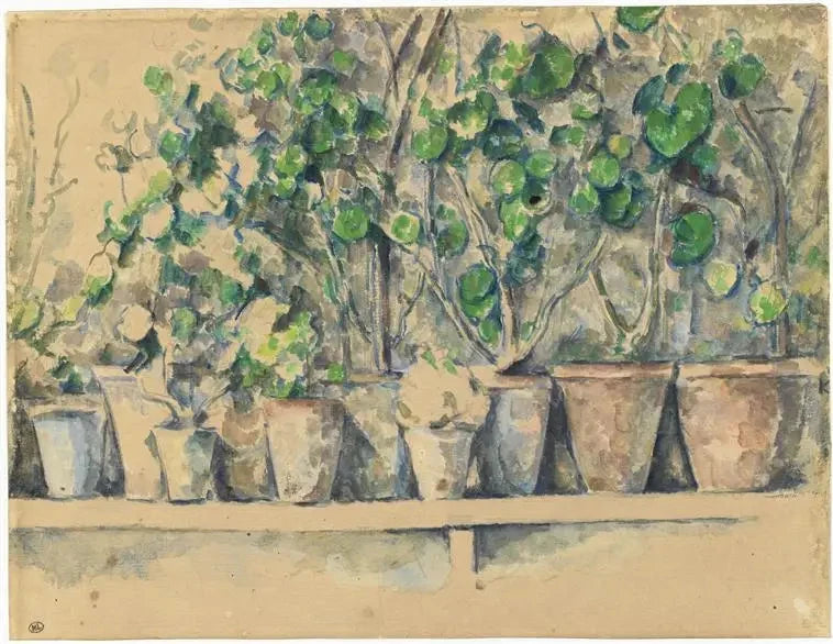 De bloempotten - Paul Cézanne