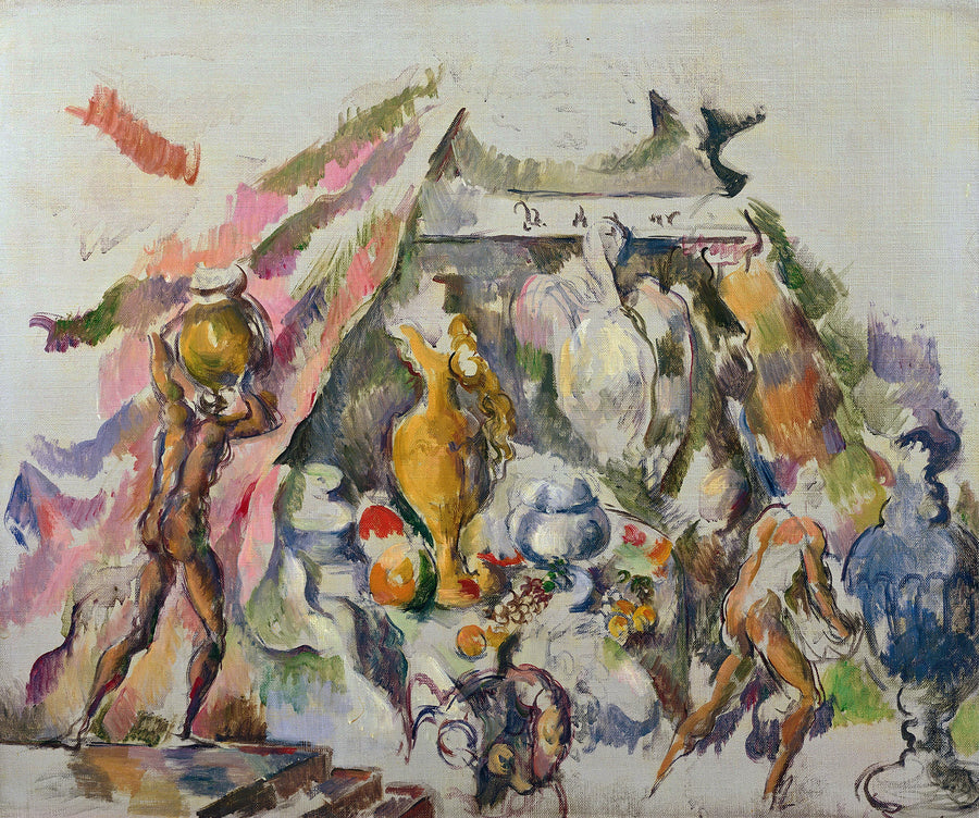 De voorbereiding van het banket - Paul Cézanne