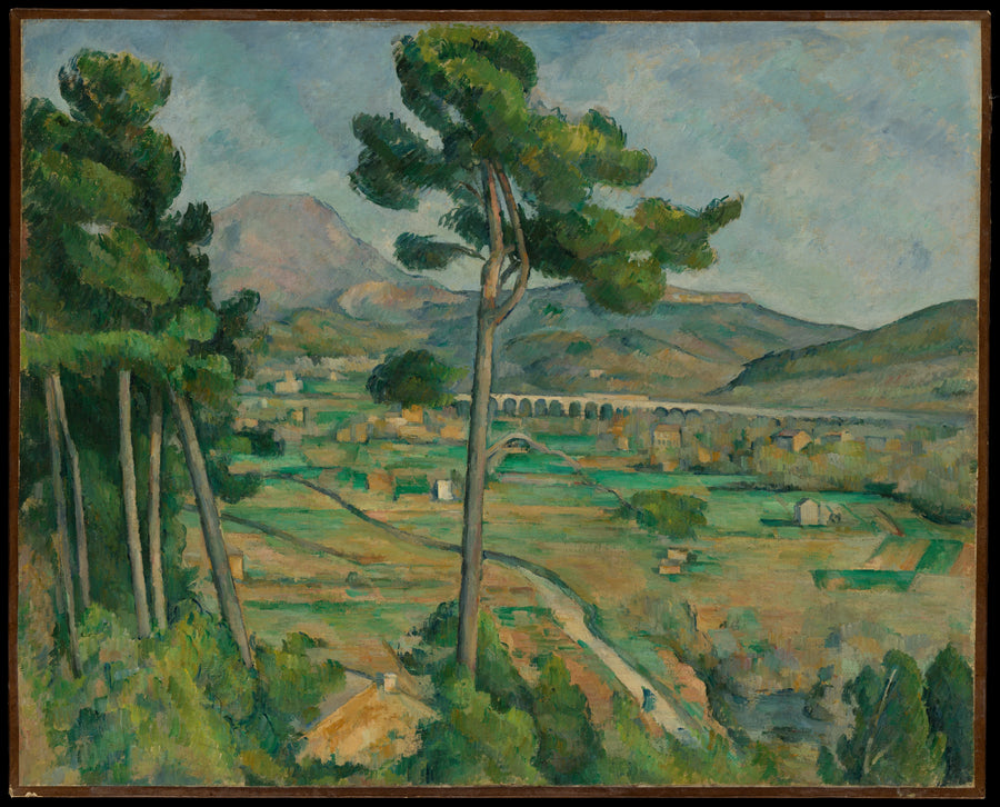 De Montagne Sainte-Victoire gezien vanaf Montbriand - Paul Cézanne