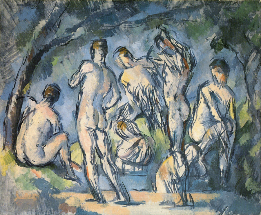 Groep van zeven baders - Paul Cézanne
