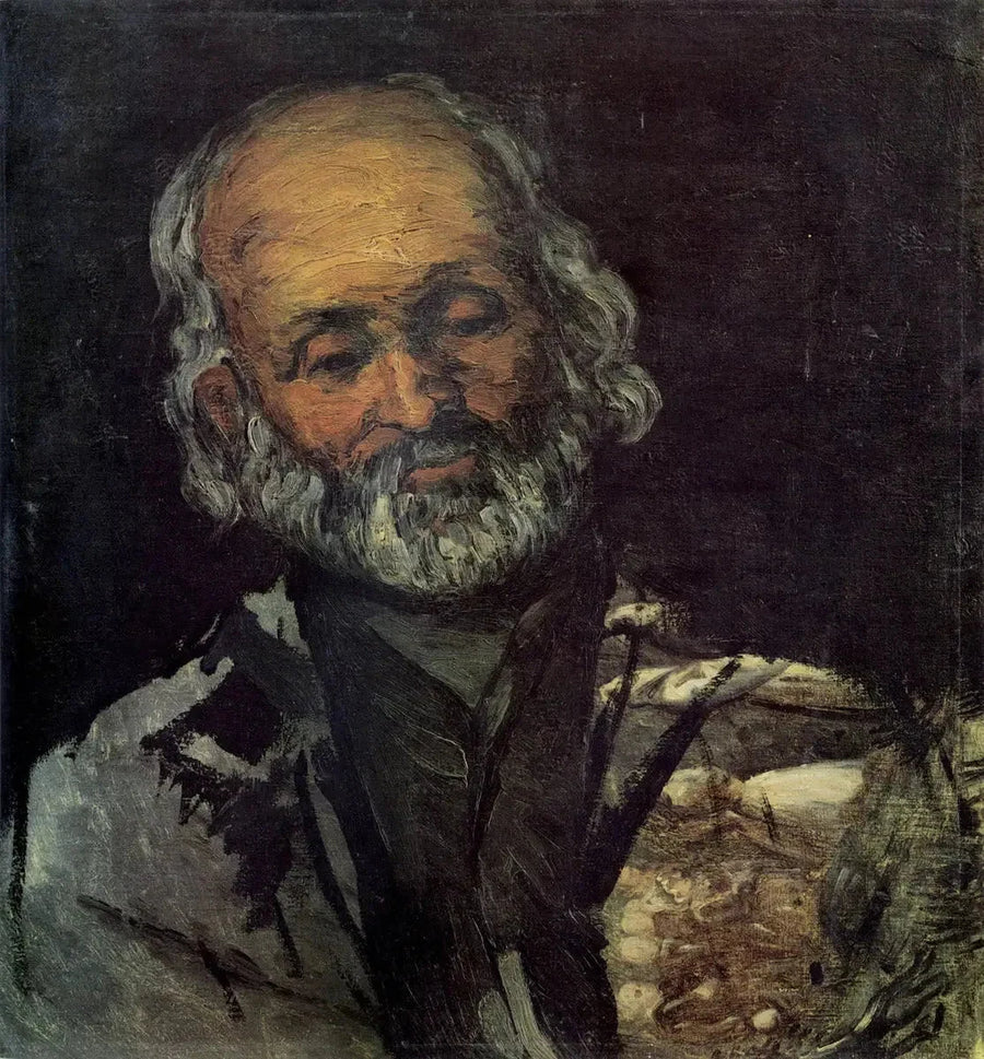 Kop van een oude man - Paul Cézanne