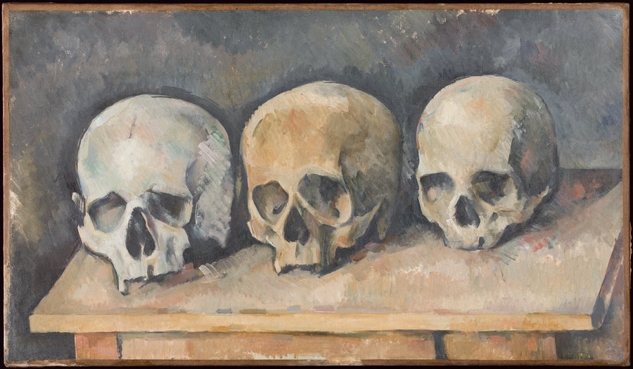 Drie schedels - Paul Cézanne