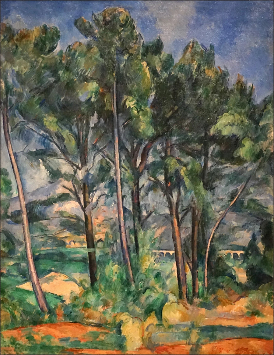 Montagne Sainte-Victoire en viaduct aan de kant van Valcros - Paul Cézanne