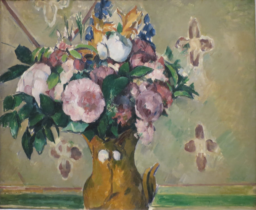 Bloemen in een rode vaas - Paul Cézanne
