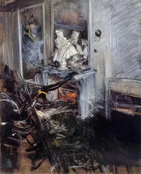 Slaapkamer van een schilder - Giovanni Boldini