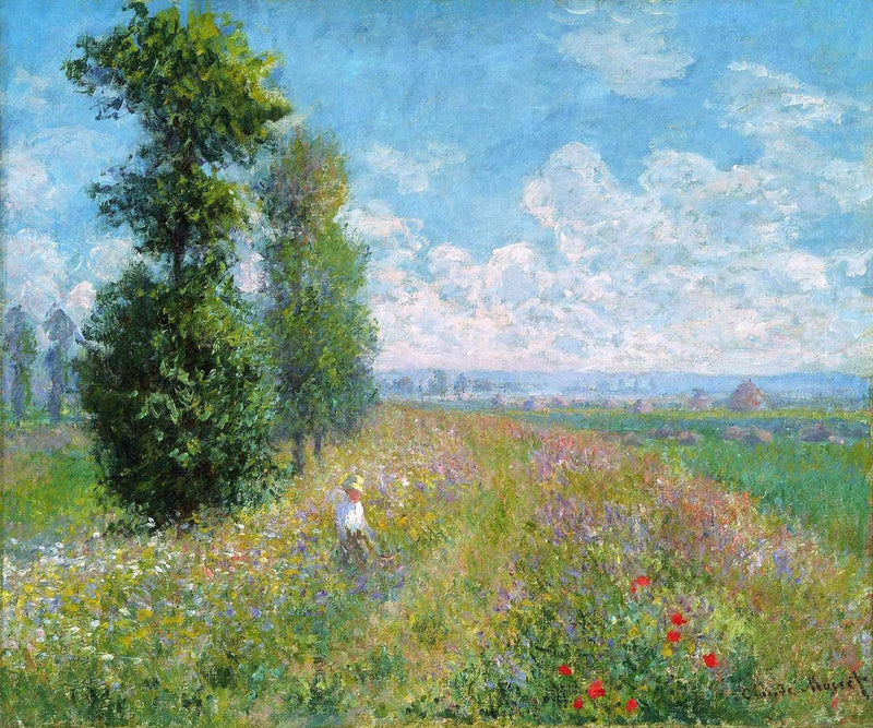 Veld met populieren - Claude Monet