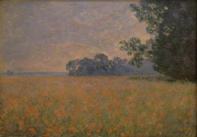 Papaverhaverveld W1258 - Claude Monet