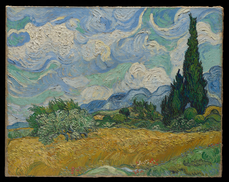 Cipres bij gouden koren - Vincent van Gogh